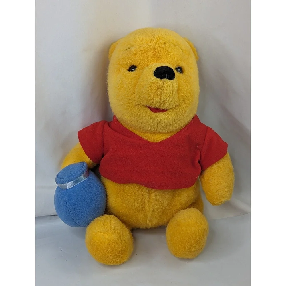 Mattel Winnie the Pooh Plush Blue Honey Pot 13 Inch Stuffed Animal‎ Toy